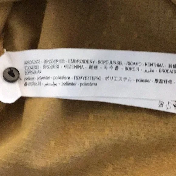 Zara Embroidered Boho Blouse S - Picture 6 of 7